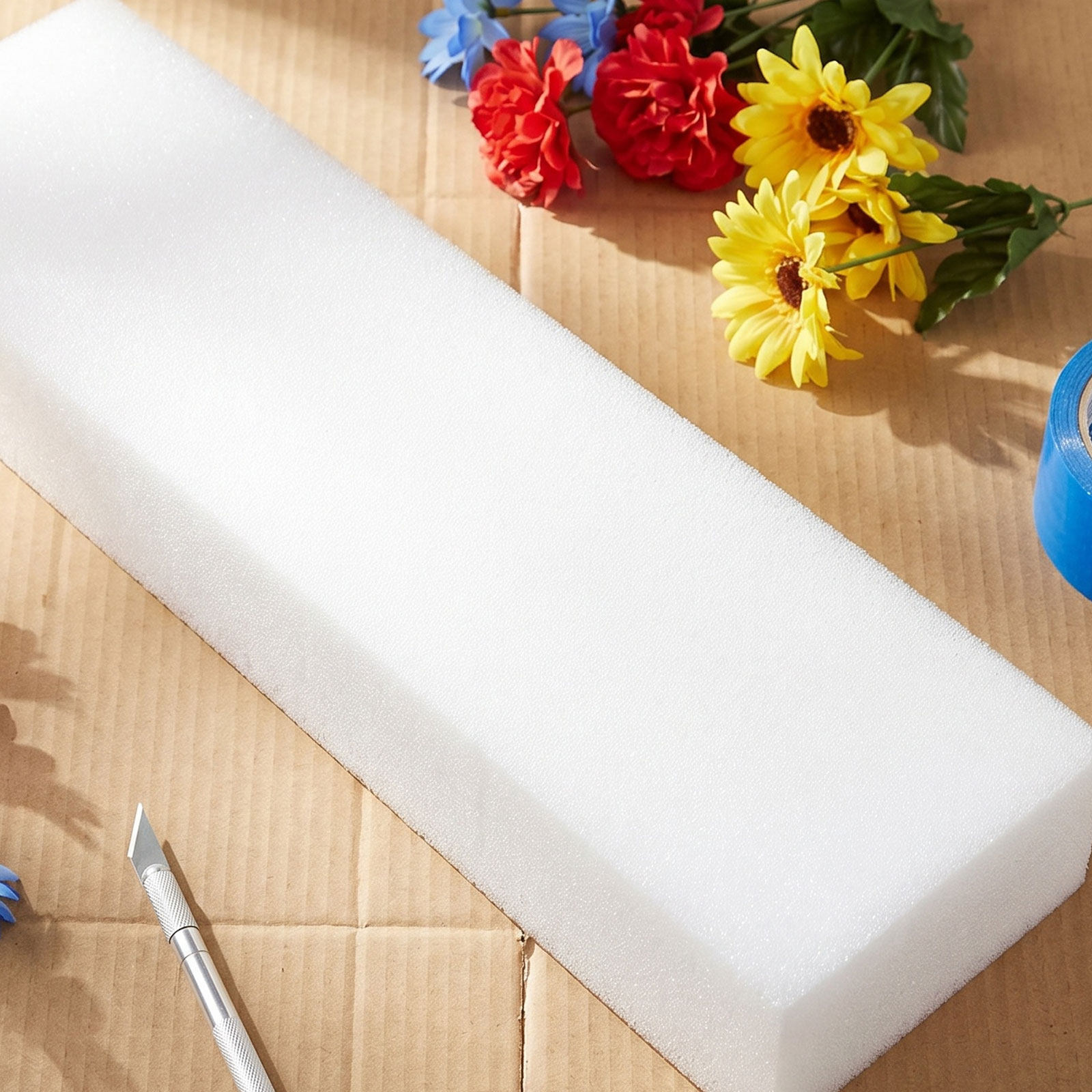 Embellishment Crafts - 4 قطع من كتل الفوم الزهرية