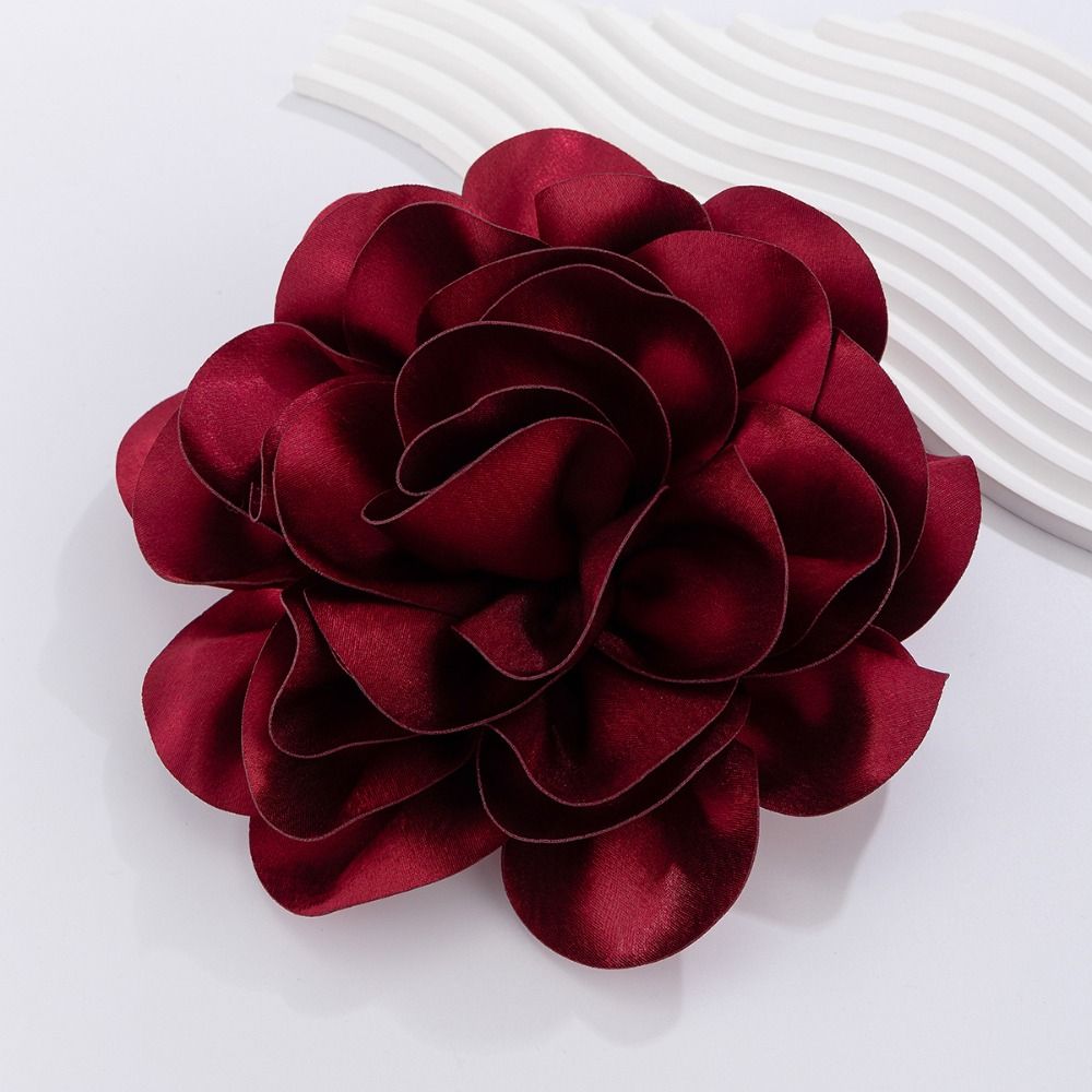 بروش زهرة قماشية كبيرة ثلاثية  - مراجعة Applique Patch Flower وسعره