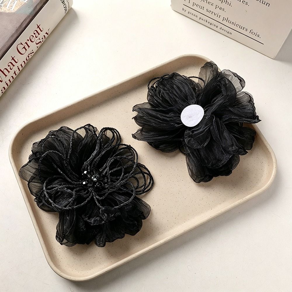 زهرة قماشية من الأورجانزا مزين - مراجعة Applique Patch Flower وسعره