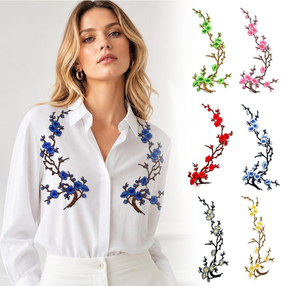 رقع زهرة الكرز القابلة للصق با - مراجعة Applique Patch Flower وسعره