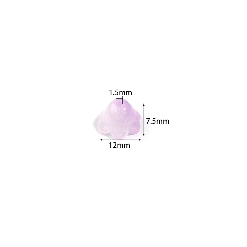 50pcs 12x7.5mm الزنابق الملونة - مراجعة Embellishment Crafts وسعره