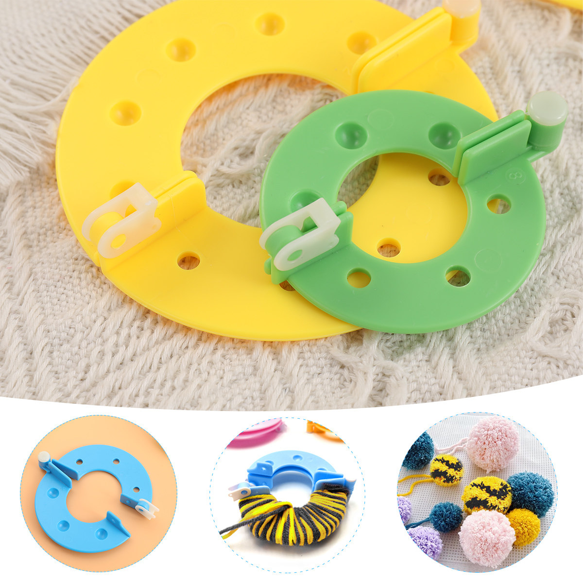8 قطع من أدوات صنع البومبون بـ - مراجعة Pom Pom Maker Tool وسعره