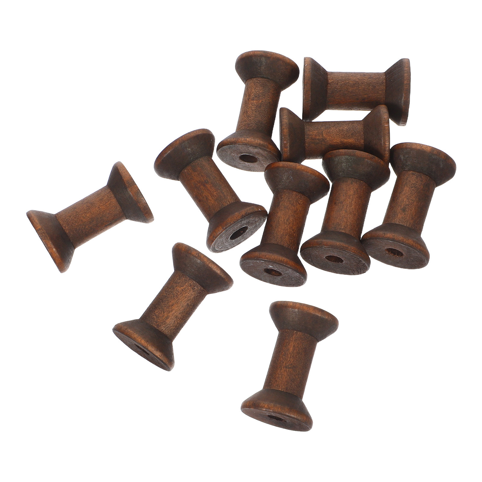 10 قطع بكرات خشبية طبيعية فارغ - مراجعة Organza Ribbon Spool وسعره